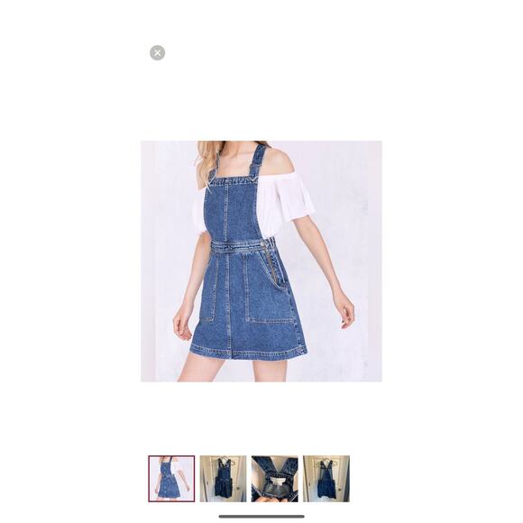 Cooperative Urban Outfitters Denim overall dress medium wash M - Picture 7 of 11